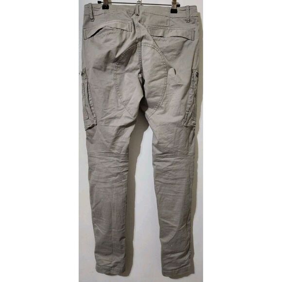 G Star Raw Pants Mens XS Measures 31x31 Tapered Cargo Utility Tech Zip Pocket - Picture 5 of 10